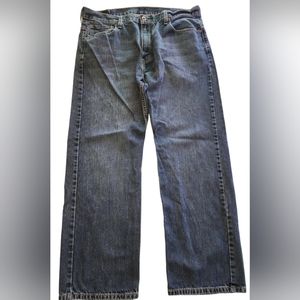 Levi's 569 relaxed-fit blue jeans